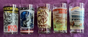 5/ Five 1975~ 1976~ 1977~ 1978 ~1979 Kentucky Derby Glasses Churchill Downs - Picture 1 of 9