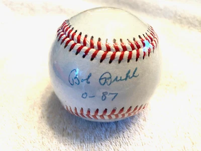 鲍勃·布勒签名威尔逊棒球-保证正品 — 第 1/2 张图片