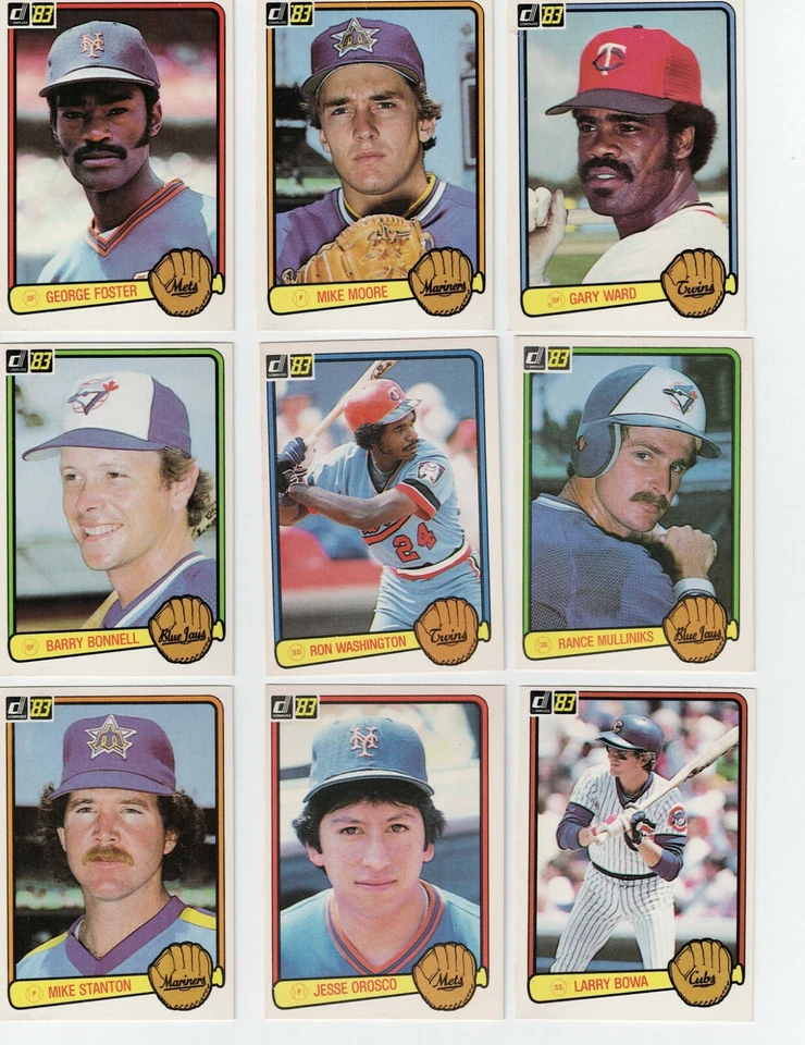 1983 DONRUSS Baseball Cards Complete Your Set U-Pick NM/MINT 251-500 - Image 1 of 1