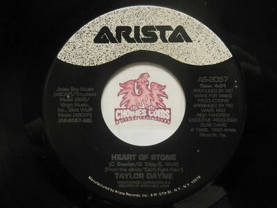 Taylor Dayne: Heart Of Stone / Wait For Me, 45 RPM NM w/ TS (Y4)  - Image 1 of 2
