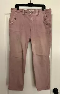 TORRID Größe 16 Mauve Crop Flieger Skinny Stretch Twill Mid-Rise Hose - Bild 1 von 5