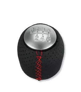 POMELLO CAMBIO 6 MARCE COMPATIBILE CON ALFA 159 SPIDER BRERA CON CUCITURE ROSSE - Foto 1 di 5