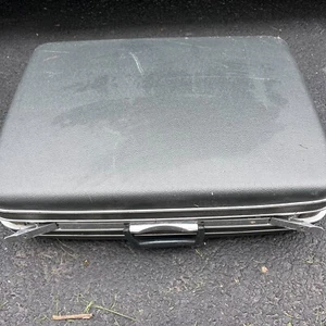 VTG Samsonite Silhouette Garment Bag Case Hard Shell Hanging Suitcase GUC Black - Picture 1 of 8