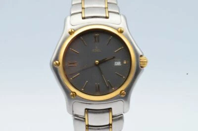Ebel 1911 Hombre Reloj Acero/ Oro 37MM 2 Superior Estado 5 Orig. Acero Pulsera - Imagen 1 de 4