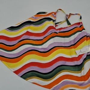 Anne Cole Tankini Top Womens Large Jungle Fever Easy Triangle Multicolor L - Picture 1 of 10