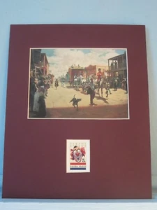 The Circus Comes to Town and the stamp issued to honor the Circus - Picture 1 of 1