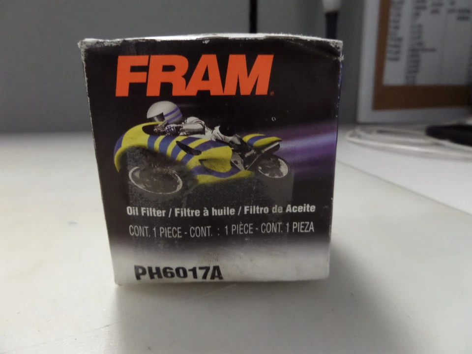 NOS Fram Oil Filter Fits Honda ZX900 ZX750 VN1500 CBR1000 CBR900 PH6017A - Image 1 of 4