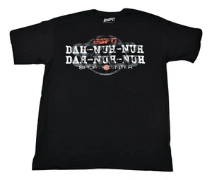 ESPN Mens Dah Nuh Nuh Sports Center Sportscenter Black Shirt New L - Picture 1 of 1
