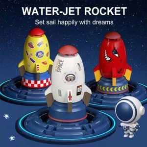 Rocket Launcher Space Rocket Jet Sprinkler Summer Water Play Toys for Child Kids - Picture 1 of 19