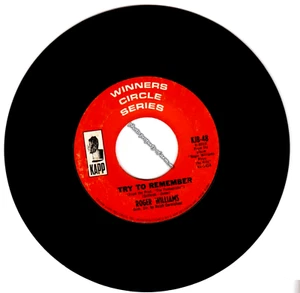 Roger Williams: Try To Remember / Frenesi (1965 7" 45RPM KJB-48) V.G. Condition - Picture 1 of 2