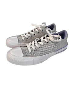 Converse All Star Women's Sneakers Size 7 Low Top Light Gray Grey White Lavender - Picture 1 of 11