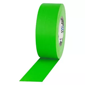 Pro Tapes Neon Pro Gaffer Tape Fluorescent Green 2" x 50 yds. - Picture 1 of 3