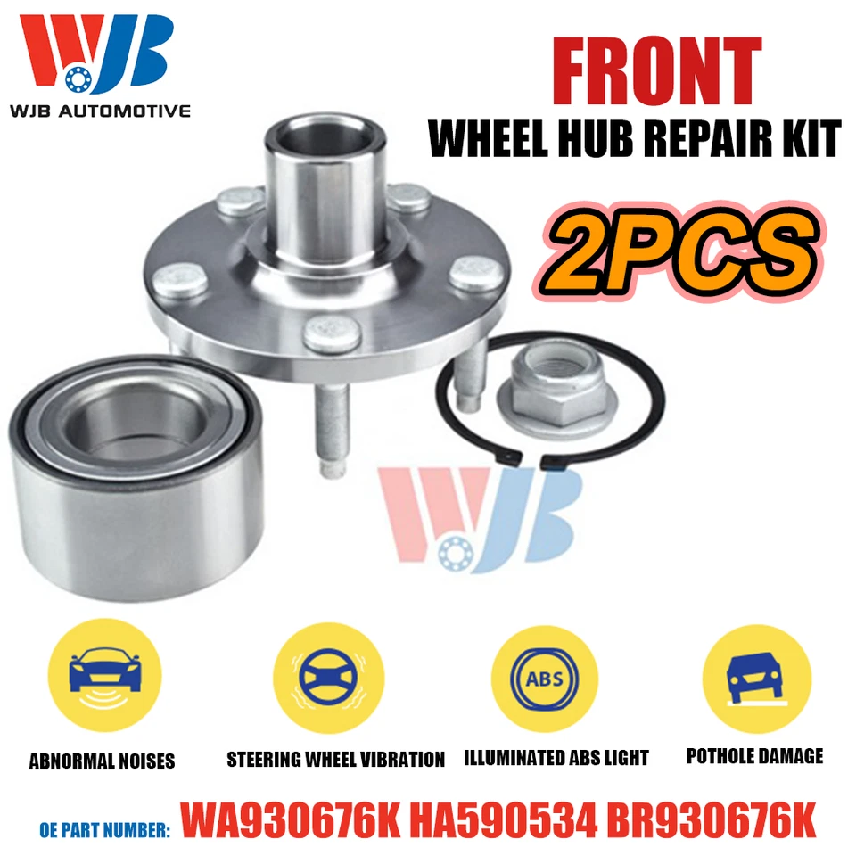2PCS Front Wheel Hub Repair Kit For Ford Edge/Lincoln MKX HA590534 BR930676K Foto 1 de 4