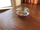 Oleg Cassini Shell With Pearl Inside Crystal Signed Used