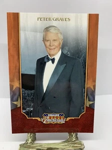 Tarjeta coleccionable Peter Graves 61 Donruss Americana 2009 - Imagen 1 de 4