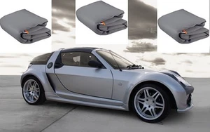 TELO COPRIAUTO TELATO FELPATO SMART ROADSTER BRABUS ANNO 2005 CON ZIP LATO GUIDA - Foto 1 di 5