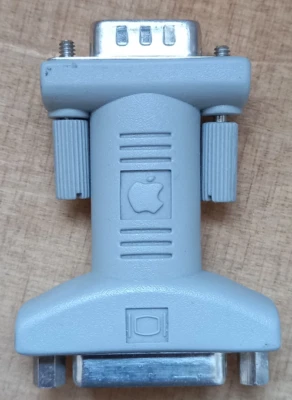 Genuine Apple DB15 HD15 PowerMac LC Quadra VGA Monitor  Adapter converter - Image 1 of 4