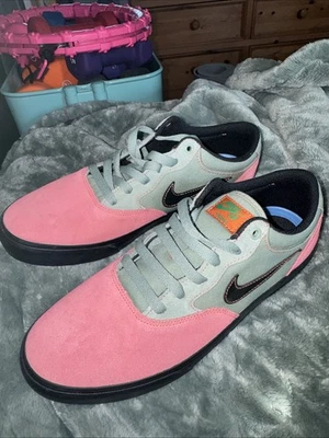 Nike SB Chron 2 Gamuza Zapato de Skate Rosa Sal Jade Humo Para hombres Talla 9 DM3493-603 Foto 1 de 4