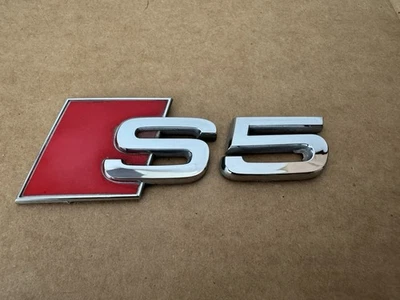 FREE SHIPPING 2008 2024 AUDI S5 REAR TRUNK EMBLEM BADGE Set 2010 2009 2019 2020 - Image 1 of 4