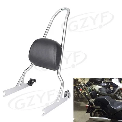 Rear Sissy Bar Backrest + Luggage Rack Pad For Harley Softail 2006-2012 Fatboy - Image 1 of 4