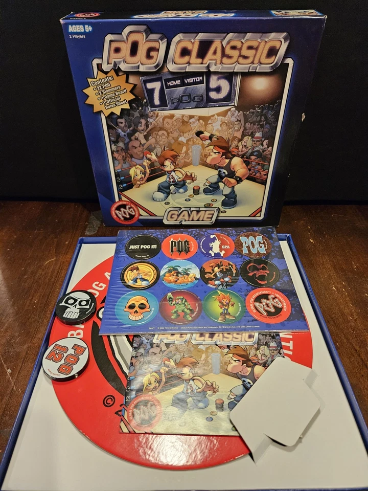 Vintage 2006 Authentic POG Classic Game 22 Original POGS 2 Slammers & Board NEW - Image 1 of 4