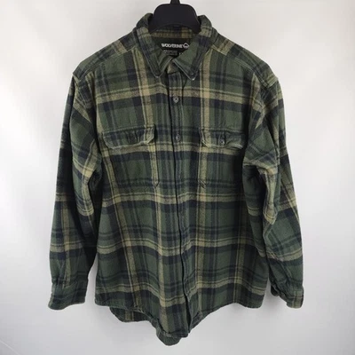 Camisa Wolverine Para Hombres XXL Multi Cuadros L/S Franela Cuello Abotonado Foto 1 de 4