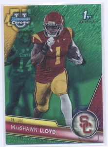 2023 Bowman U Chrome # 107 MarShawn Lloyd Green RefractorRC /99 RB Packers - Picture 1 of 2