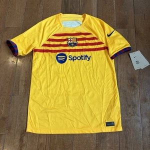 Nike F.C. juveniles nuevas con etiquetas Camiseta de fútbol Barcelona amarilla Spotify DR5079-729 XL - Imagen 1 de 13