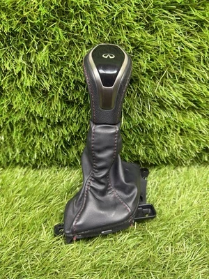 Infiniti Q60 Q50 2018-2024 rojo perilla de cambio deportiva con bota de costura roja OEM Foto 1 de 4