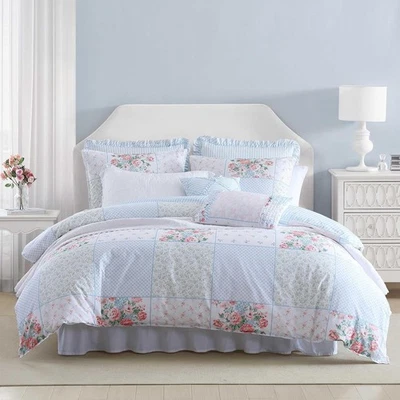Laura Ashley - Juego de edredón, ropa de cama súper suave y acogedora, incluye fundas a juego Foto 1 de 4