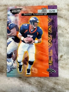 John Elway 1999 Revolution Three Deep Zone Silver Insert #4 #82/99 Denver Bronco - Picture 1 of 4