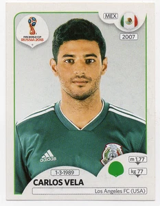 #469 Pegatina Carlos Vela México Panini Copa Mundial FIFA Rusia 2018 - Imagen 1 de 2