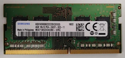 Samsung 4GB (1x 4GB) DDR4 SODIMM Laptop RAM/Memory 1RX16 PC4-2400Mbps 260 Pins - Image 1 of 2