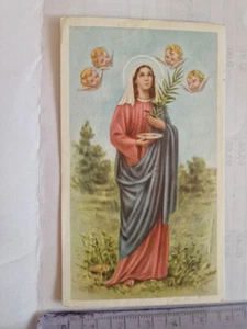 Santino Holy Card Santa Lucia NB 3010 Preghiera PG26 ^ - Imagen 1 de 2