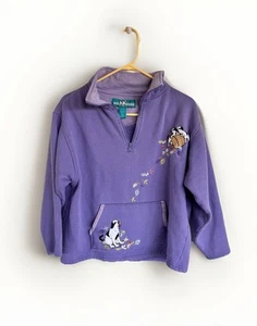Vtg Big Dogs Mom Pullover Sweatshirt Top St Bernard Lt. Purple Embroidered Sz S - Picture 1 of 5