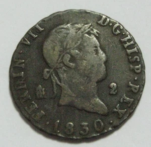 ZALDI2010 - Fernando VII. 2 Maravedi, 1830, - Picture 1 of 2