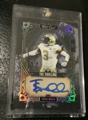 Tre Swilling 2022 Wild Card 5 Card Draw Auto 1/1 🍀 - Image 1 of 2