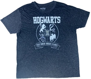 Harry Potter Hogwarts T-Shirt Draco Dormiens Nunquam Titillandus Graphic Tee 2XL - Picture 1 of 10