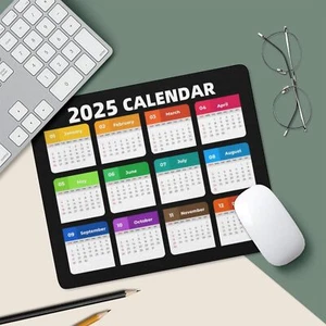 2025 Mouse pad Calendar Non-Slip Rubber Sole and Comfortable Mouse pad Waterp... - Picture 1 of 8