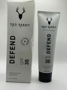 Mad Rabbit Defend Tattoo Sunscreen- SPF 30 100mL Tube- (NEW IN BOX) - Picture 1 of 4
