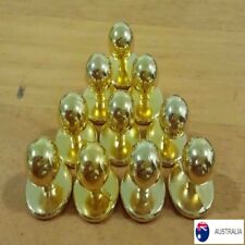 Chef Jacket Buttons Gold x 10 pack New Plastic Chefs Button Replacement Set Cook
