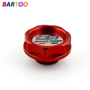Red Power Aluminum Car Oil Filler Cap Racing Engine Tank Cover for Honda  - Picture 1 of 8