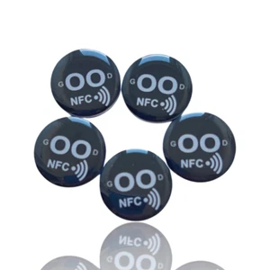 1Set mit 5 Stk. Magnet NXP-NTag213 on-metal Sticker zum Anbringen auf Metall - Bild 1 von 6