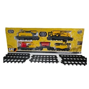 Caterpillar CAT Construction Express Motorized Toy Train Set  Extra Track - Picture 1 of 16