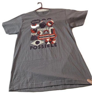 Vtg Design Makes Everything Possible T-Shirt Gray Men’s L Graphic Tee - Picture 1 of 4