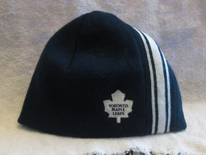 Toronto Maple Leafs NHL Reebok Vintage Cuffless Blue Knit Hat Cap Adult Beanie - Picture 1 of 6