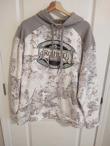 RED HEAD Brand True Timber Camo Hoodie Sweatshirt Size XL White gray - Picture 1 of 4
