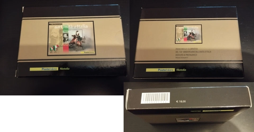 Italia Repubblica 2011 Vittorio Emanuele  Secondo  Foglietto Lamina Argento - Immagine 1 di 1