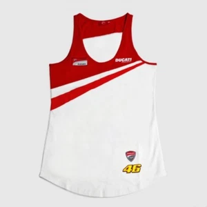 DUCATI Corse Damen T-Shirt Tank Top VALENTINO ROSSI D46 Team Moto GP LADY NEU !! - Picture 1 of 2
