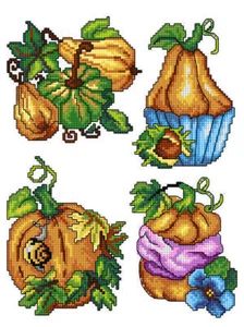 Pumpkins 149CS Crafting Spark Counted Cross-Stitch Kit - Picture 1 of 1